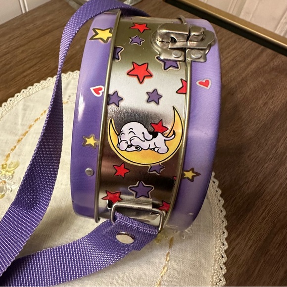 2001 Betty Boop Tin Lunch Box Purse Purple & Yellow Moon - King Features Synd. - Picture 6 of 12